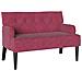 Panca Chesterfield Rosso Vino 112 x 65.5 x 75 cm Velluto - Foto miniatura 1