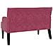 Panca Chesterfield Rosso Vino 112 x 65.5 x 75 cm Velluto - Foto miniatura 6