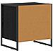 Comodino Rovere Nero 50 x 39.5 x 50 cm Legno multistrato - Foto miniatura 7