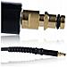 Tubo Alta Pressione 10m Click-click Compatibile Con Idropulitrice Kärcher K2-k7 + Lancia Turbodisca Metallica - Resistente E Flessibile, 180 Bar, 60°c - Foto miniatura 3