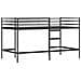 Struttura del letto loft per bambini Nero 79,5 x 200 cm Acciaio - Foto miniatura 7
