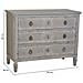 Cassettiera In Legno Con 3 Cassetti Grigio 102x46x80h Cm - Foto miniatura 3