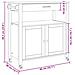 Carrello da Cucina MONZA Nero 84 x 40 x 88,5 cm - Foto miniatura 9
