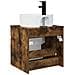 Mobile lavabo da parete Rovere Fumo 49 x 44,5 x 65 cm - Foto miniatura 3