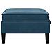 Pouf con Storage Blu Velluto - Foto miniatura 5