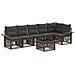 Set Divano da Giardino 7 pcs Grigio polyrattan - Foto miniatura 1