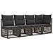 Set Divano da Giardino 7 pcs Grigio polyrattan - Foto miniatura 3