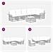 Set Divano da Giardino 7 pcs Grigio polyrattan - Foto miniatura 6