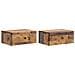 Mobiletto da notte a muro 2 pcs Legno antico 49 x 34,5 x 20 cm - Foto miniatura 1