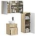 Set di mobili per il bagno 4 pcs Rovere Sonoma - Foto miniatura 2
