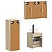 Set di mobili per il bagno 4 pcs Rovere Sonoma - Foto miniatura 3