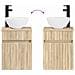 Set di mobili per il bagno 4 pcs Rovere Sonoma - Foto miniatura 7