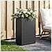 Vaso da giardino Nero 40 x 30 x 75 cm Acciaio laminato a freddo - Foto miniatura 2
