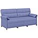 Set di divani 2 pz Blu jeans Tessuto - Foto miniatura 5