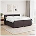 Letto box spring con materasso Marrone Scuro 200 x 200 cm - Foto miniatura 2