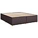 Letto box spring con materasso Marrone Scuro 200 x 200 cm - Foto miniatura 6