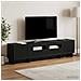 Mobile TV LED a 5 pezzi Nero Legno ingegnerizzato - Foto miniatura 3