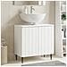 Armadio per Lavabo da Bagno ZWOLLE Bianco 59,5 x 31,5 x 59 cm - Foto miniatura 2