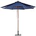 Ombrellone Da Giardino Blu Scuro Con Palo In Legno 270cm Toscana Ii - Foto miniatura 31