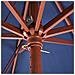 Ombrellone Da Giardino Blu Scuro Con Palo In Legno 270cm Toscana Ii - Foto miniatura 35