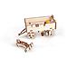 Puzzle in Legno 3D - Rimorchio del Trattore - 68 Pezzi - Foto miniatura 1