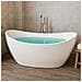 Vasca Da Bagno Freestanding Ovale In Acrilico Colore Bianco Lucido *** Misure : L170xh68xp80 - Foto miniatura 4