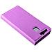 Custodia Compatibile Con Huawei P9 In Violetta Ametista - Coperchio Protettiva Con Chiusura Magnetica, Funzione Stand E Tasca Per Le Carte - Foto miniatura 5