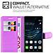 Custodia Compatibile Con Huawei P9 In Violetta Ametista - Coperchio Protettiva Con Chiusura Magnetica, Funzione Stand E Tasca Per Le Carte - Foto miniatura 7