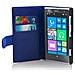 Custodia Compatibile Con Nokia Lumia 1020 In Blu Di Perisa - Coperchio Protettivo In Similpelle Liscia E Tasca Per Carte Di Credito - Foto miniatura 1