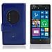 Custodia Compatibile Con Nokia Lumia 1020 In Blu Di Perisa - Coperchio Protettivo In Similpelle Liscia E Tasca Per Carte Di Credito - Foto miniatura 2