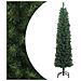 Albero di Natale Artificiale Sottile con Base Verde 180 cm PVC - Foto miniatura 1