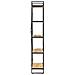 Libreria A 5 Ripiani 140x30x180 Cm In Legno Massello Di Mango - Foto miniatura 3