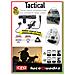 Torcia Tattica Militare Da Caccia Tactical Led Con Pulsante Remoto E Laser Aggancio Fucile +3 Pile Batterie Duracell Aaa - Foto miniatura 5