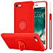 Custodia Compatibile Con Apple Iphone 7 / 7s / 8 / Se 2020 In Liquid Rosso - Coperchio Protettivo In Silicone Tpu Flessibile Con Anello - Foto miniatura 1