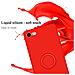 Custodia Compatibile Con Apple Iphone 7 / 7s / 8 / Se 2020 In Liquid Rosso - Coperchio Protettivo In Silicone Tpu Flessibile Con Anello - Foto miniatura 3