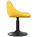 Sedia Da Pranzo Giallo Senape In Velluto - Foto miniatura 3