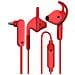 Auricolari Jack 3,5 Mm, Telecomando Microfono, Cavo 1,2 M Sport Rosso - Foto miniatura 4