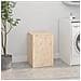 Contenitore Per Bucato 44x44x66 Cm Legno Massello Pino - Foto miniatura 3