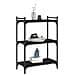 Libreria A 3 Ripiani Nera 60x30x86 Cm In Legno Multistrato - Foto miniatura 3