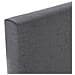 Testiera Aura Rivestita In Tessuto Grigio Scuro 140x60 Cm - Foto miniatura 3