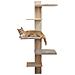 Palo Tiragraffi Per Gatti Timber Wall 150 Cm Naturale E Tortora - Foto miniatura 1