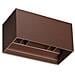 Applique Da Parete Contemporaneo Atom Alluminio Coffee Led 25w 3000k Ip54 - Foto miniatura 1