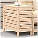 Poggiapiedi da Giardino 62x31,5x52 cm Legno Massello di Pino - Foto miniatura 1