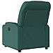 Poltrona Massaggiante Reclinabile Verde Scuro In Tessuto - Foto miniatura 5
