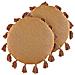 Set Di 2 Cuscini Madia Cotone 45 X 45 Cm Arancione Tinta Unita - Foto miniatura 5