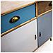 Mobiletto In Legno Con 2 Cassetti E 2 Ante Colorati 80x35xh83 Cm Surry - Foto miniatura 4