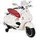 Moto Elettrica per Bambini con Licenza Ufficiale Vespa, 2 Rotelle, Luci e Suoni, 108x49x75 cm, Bianca - Foto miniatura 1