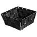Contenitore Rattan Decorativo Cestino Portaoggetti 14x14x6 Vari Colori 14x14x6 Nero - Foto miniatura 1