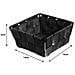 Contenitore Rattan Decorativo Cestino Portaoggetti 14x14x6 Vari Colori 14x14x6 Nero - Foto miniatura 3