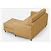 Divano Yasel 2 Posti Medio (due Sedute Da 70cm) + Pouf Misure Esterne L. 172 P. 145 Colore Ocra - Foto miniatura 5